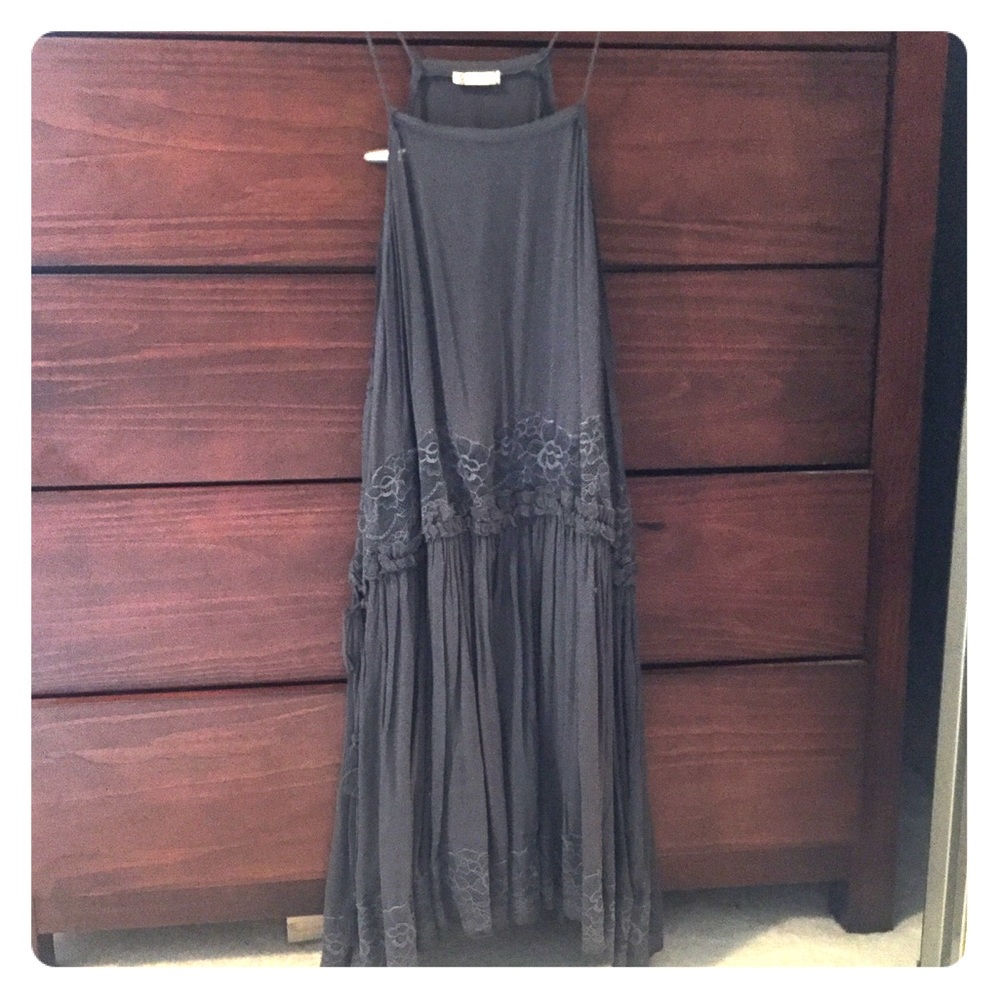 Free people blue/slate gray lace tunic